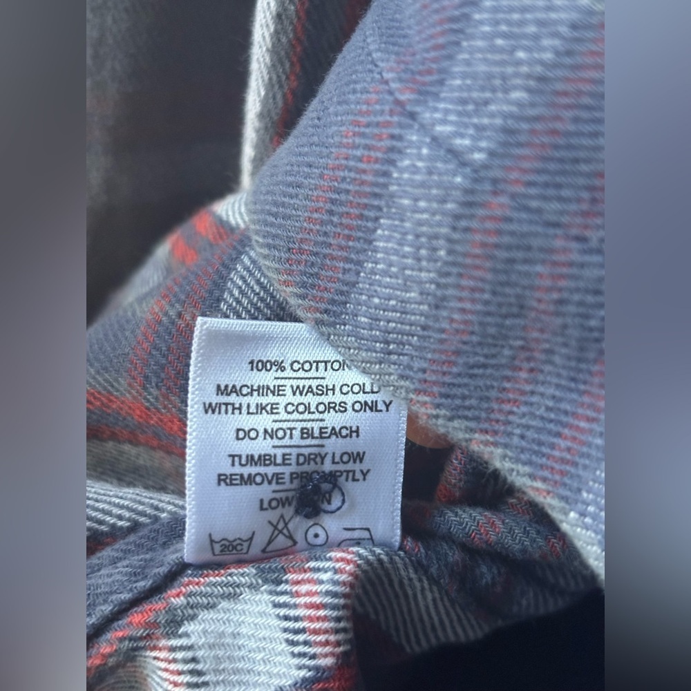American Giant Vintage Flannel Plaid Slim Fit Women's Size Large - Picture 11 of 11